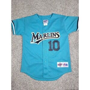 Vintage 90s Florida Marlins Gary Sheffield Majestic Mesh Jersey